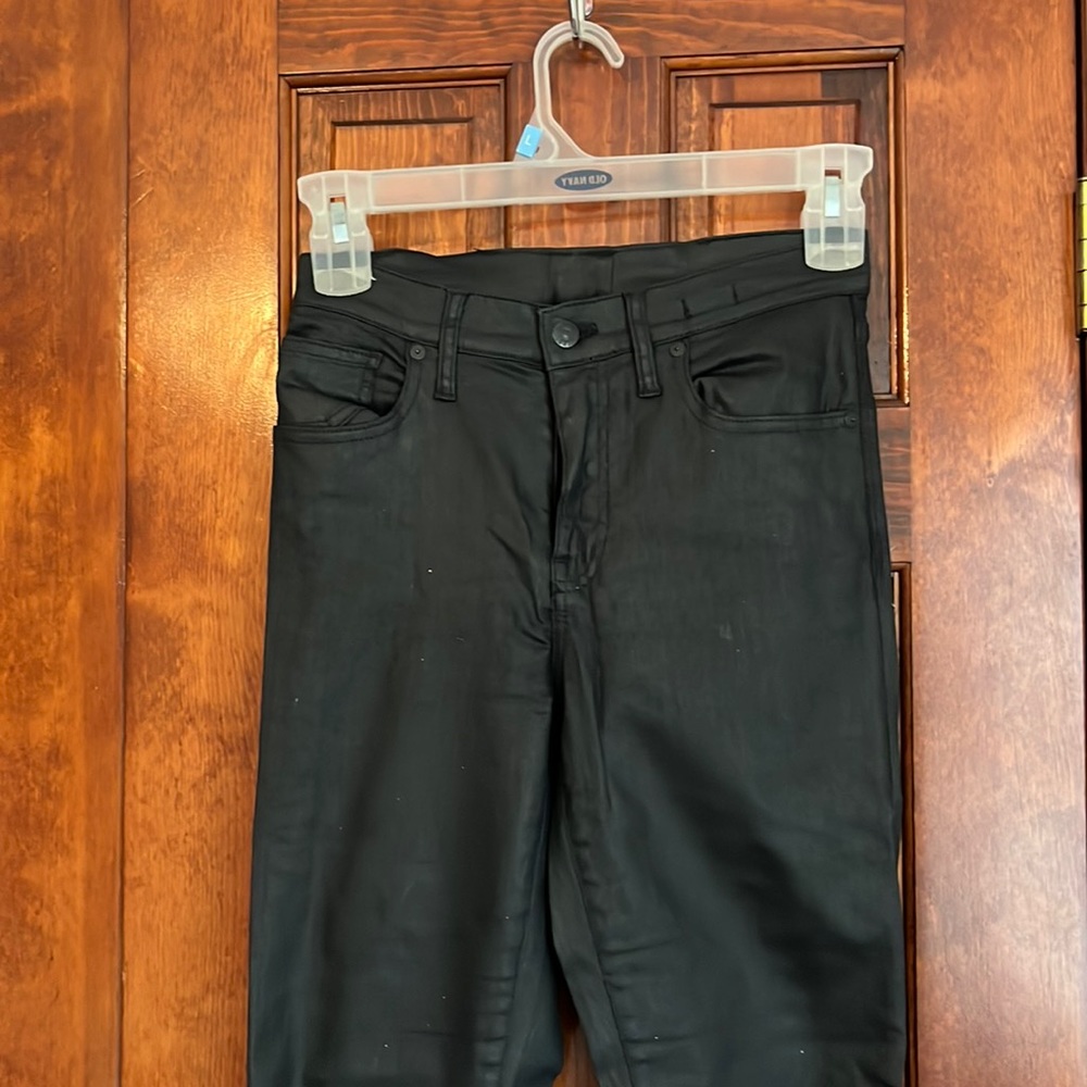 Madewell leather-look skinny jeans. Size 29.